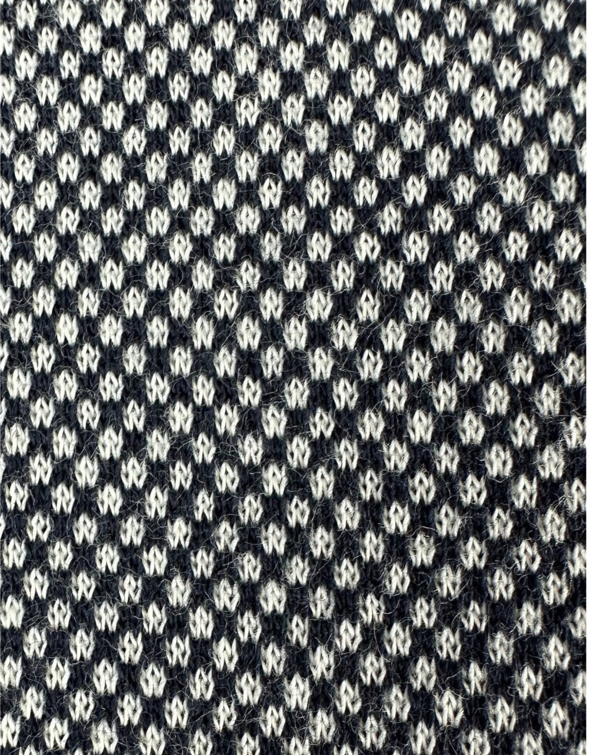 Jacquard Semi-Plain Polo - Navy