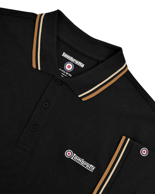 Twin Tipped Polo Black (wood ash/tobacco tip)