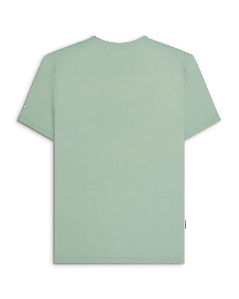 Racing Stripe Tee - Iceberg Green