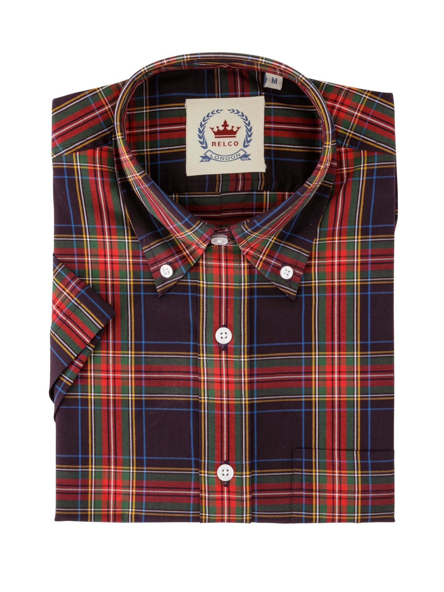 Relco Navy, Tartan Check Shirt - CK64