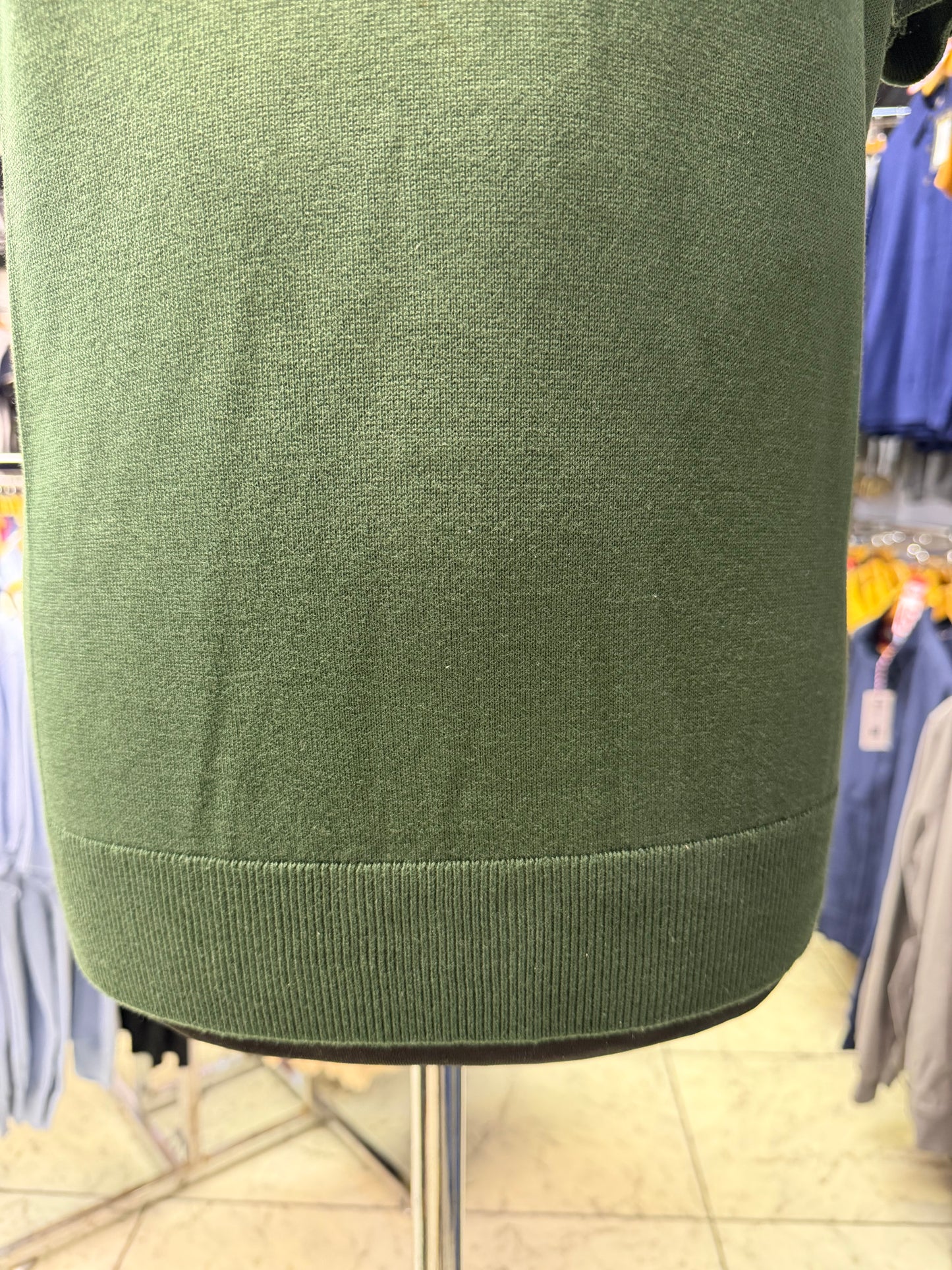 Gabicci Vintage Jackson Short Sleeve Plain Knitted Polo - Forest