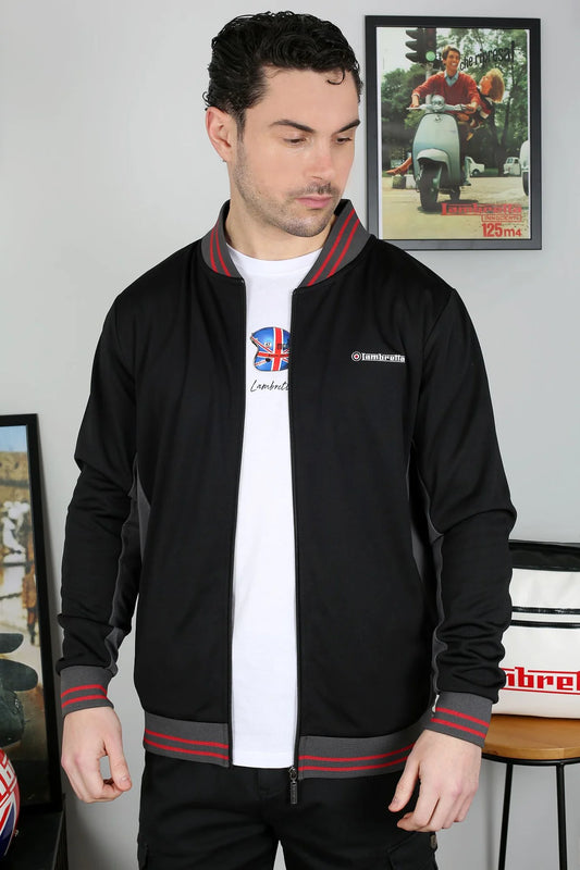 Vintage Track Top - Black / Iron / Red