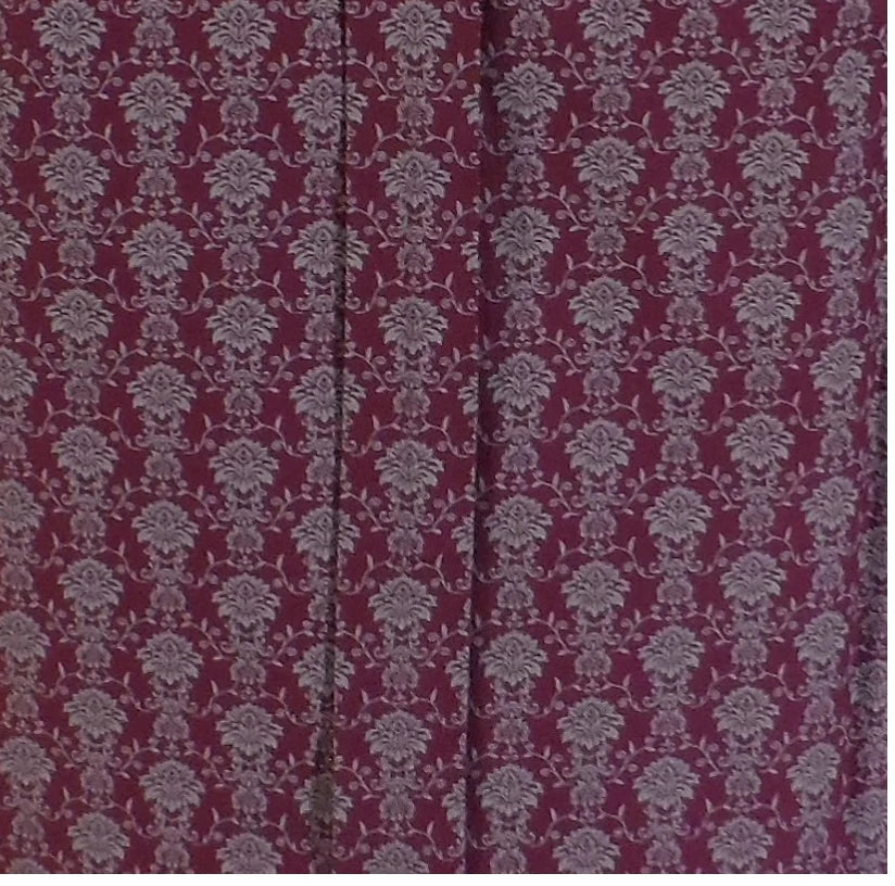 Relco Mens Burgundy Retro Floral Button Down Shirts
