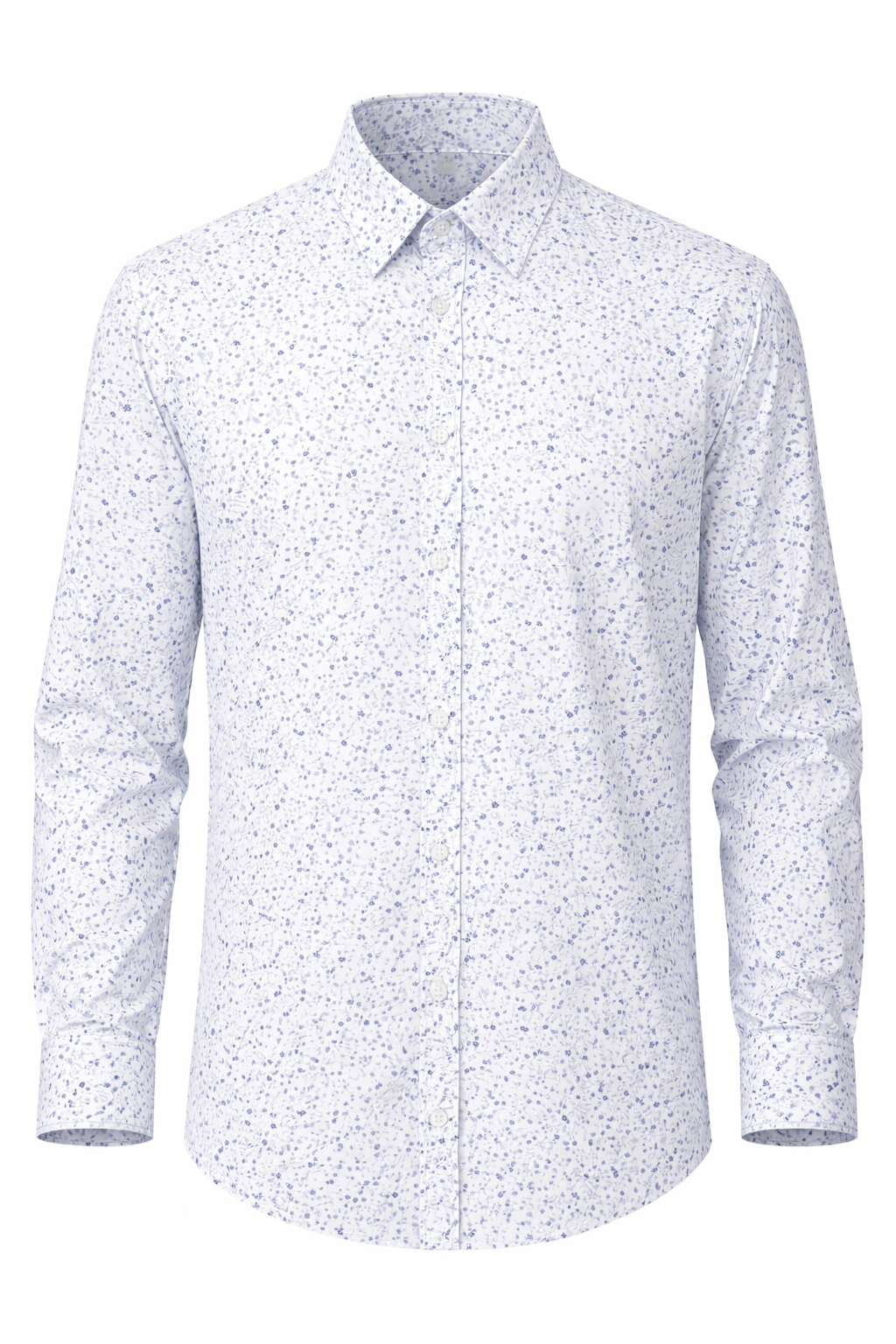 Relco Mens White floral shirt