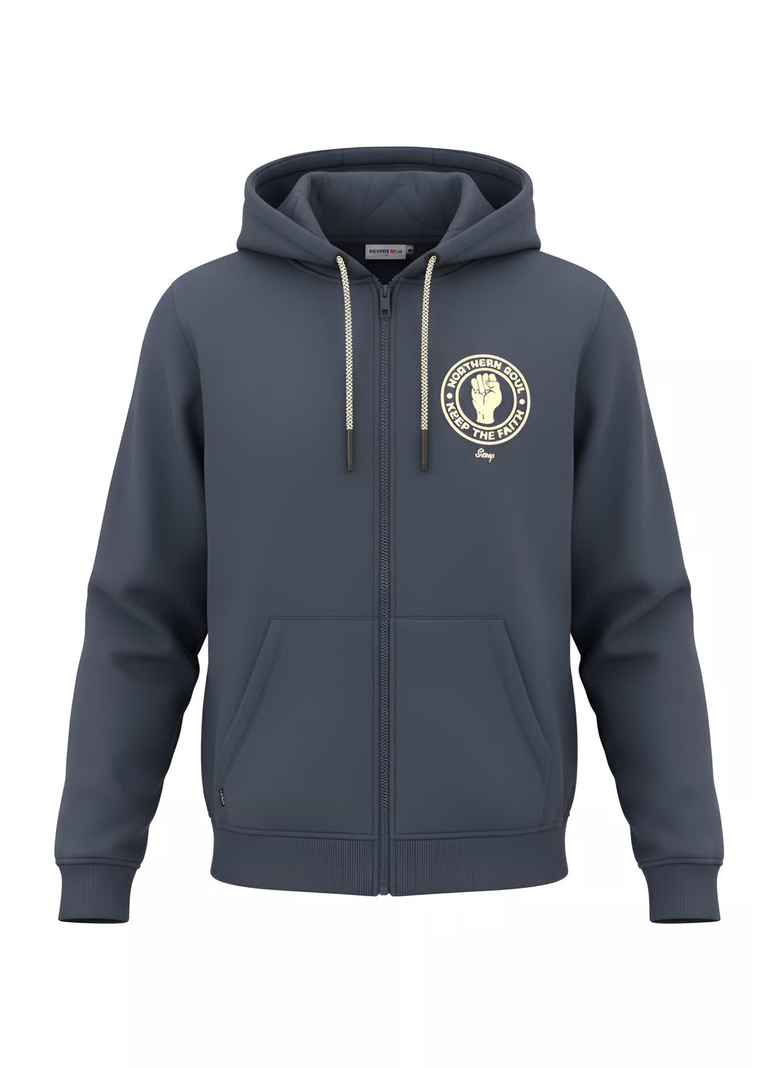 Northern Soul Zip Hoody - Navy