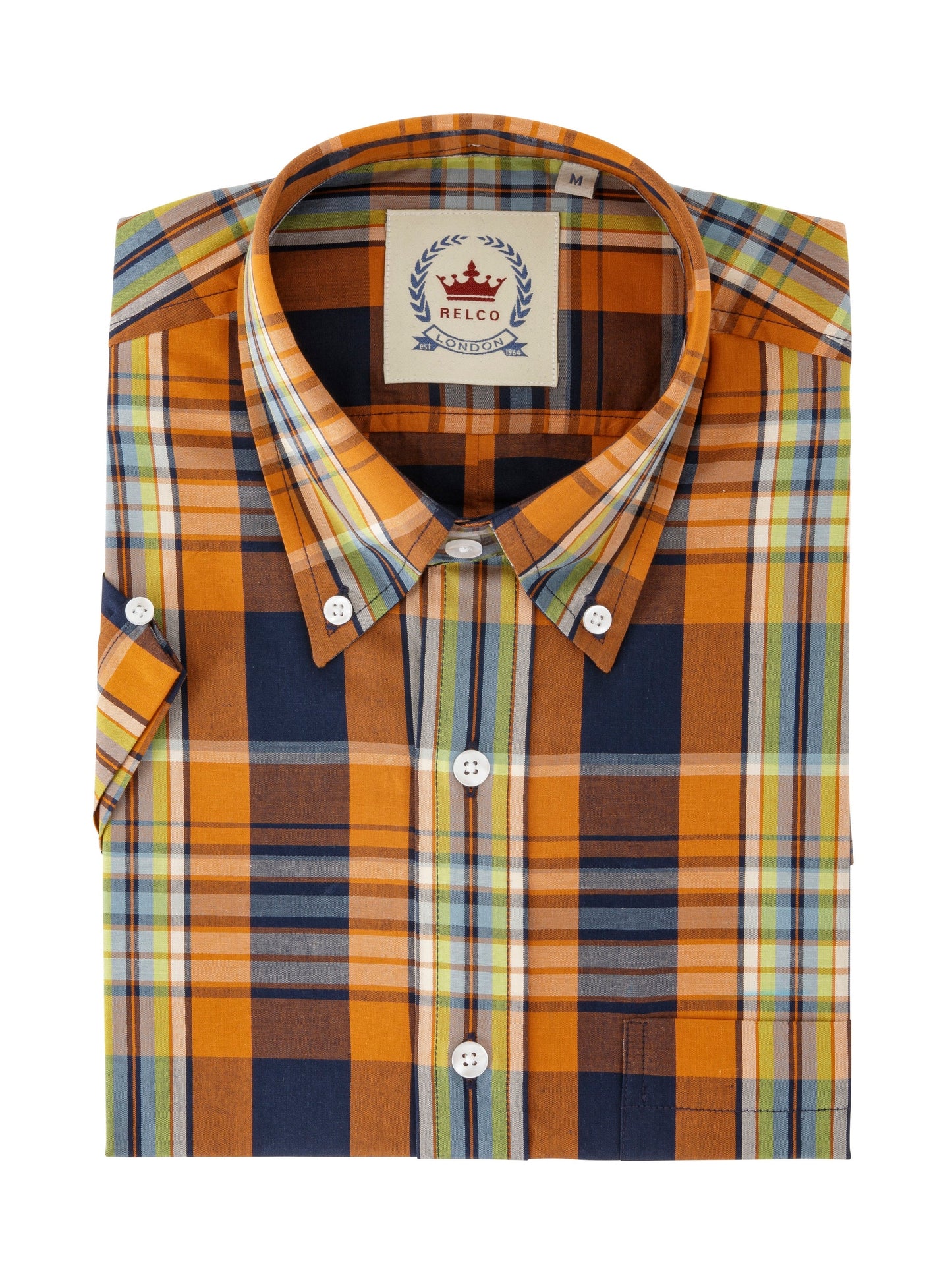 Relco Orange Check Shirt - CK63