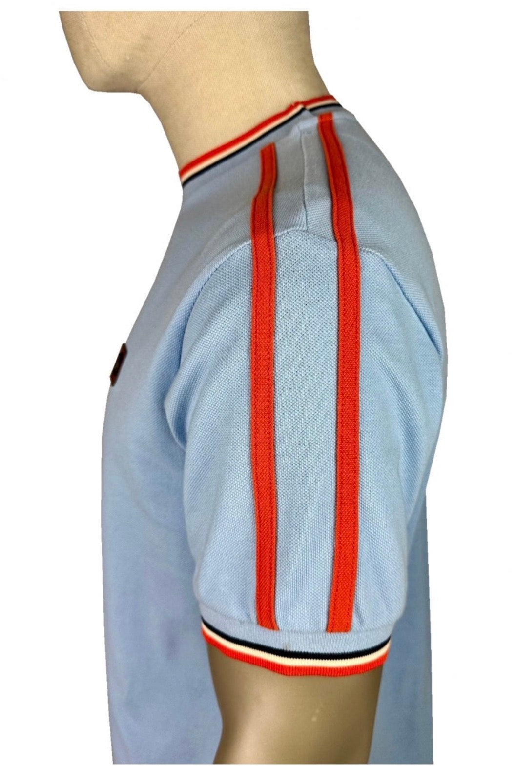 TROJAN
Three colour tipping pique tee TC/1042 - POWDER