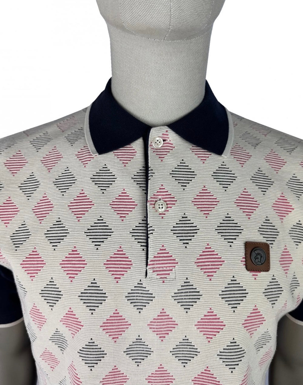 Trojan Ottoman Diamond Panel Polo TR/9120 - Navy