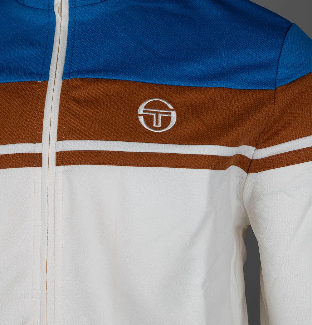 Damarindo track top nautical blue / gardenia / mocha bisque