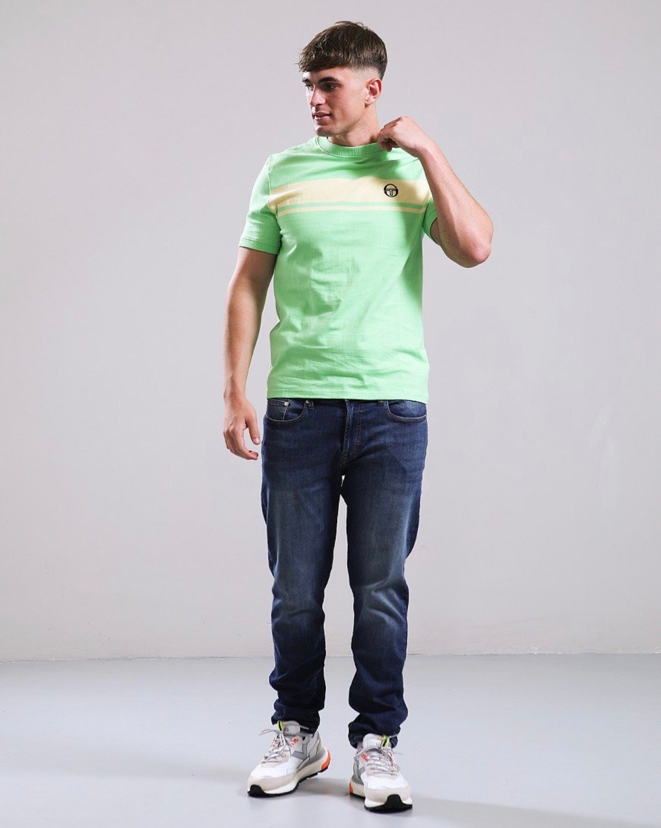 Sergio Tacchini Master T-Shirt Green/Pale Banana