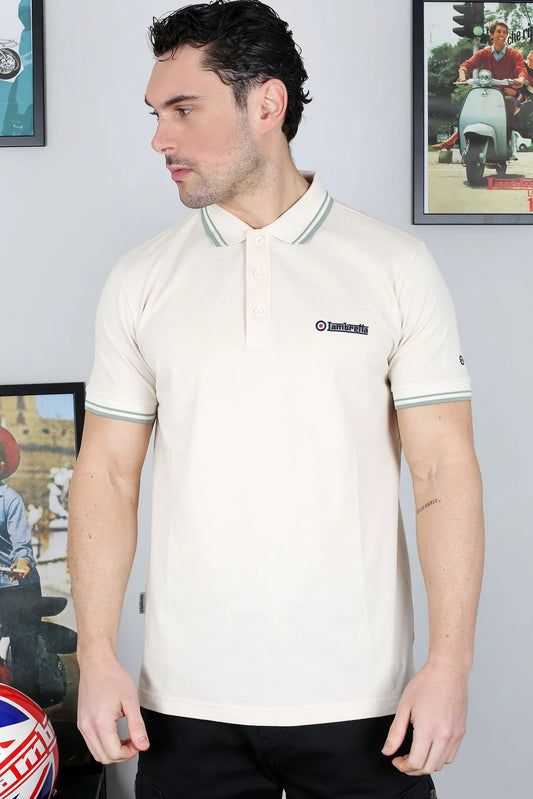 Twin Tipped Polo - Tofu / Iceburg Green
