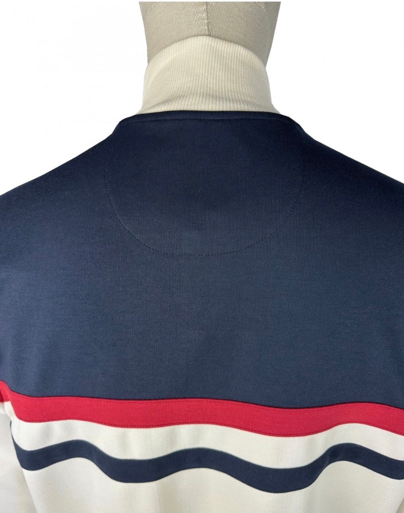 Panel Stripe Track Top - Ecru TR/9051