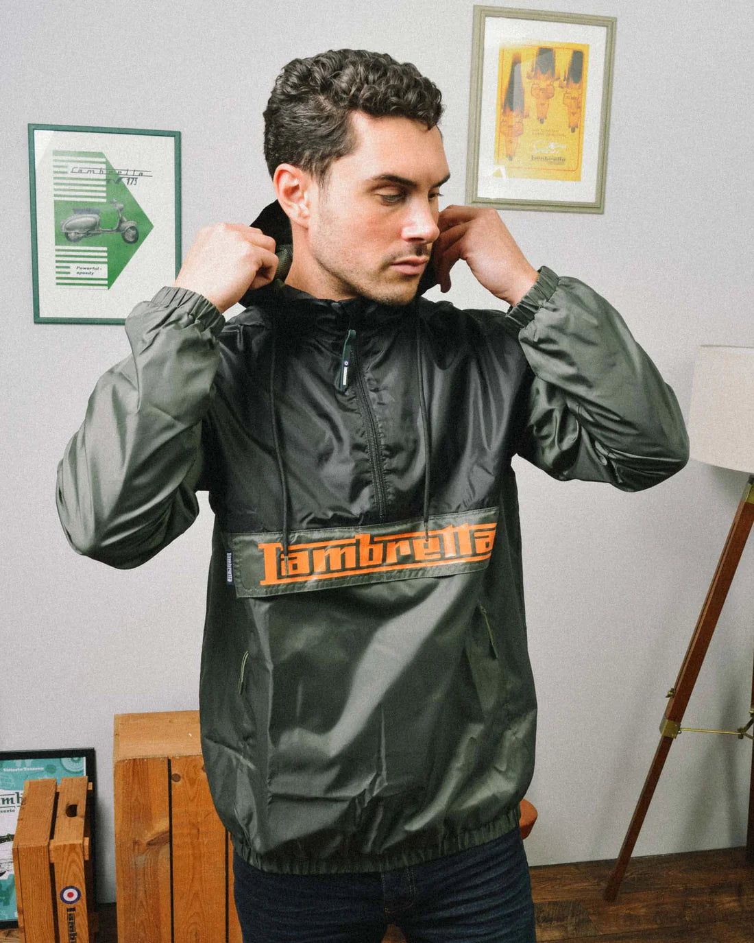Overhead Jacket - Khaki / Black