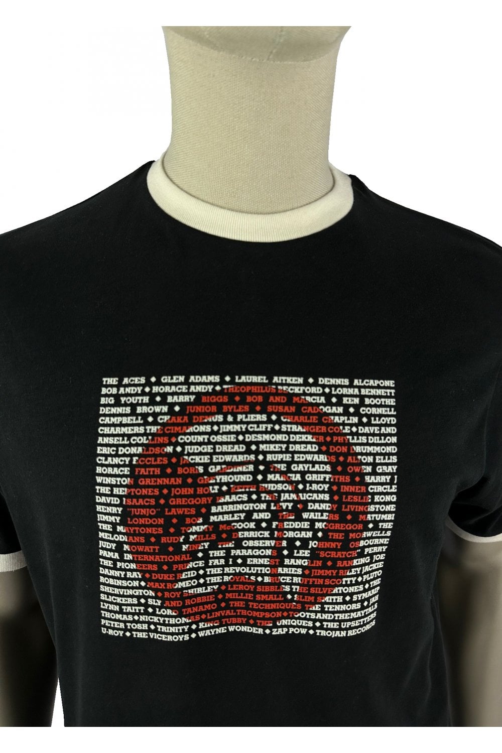 Artist Logo Tee - Black, white trim