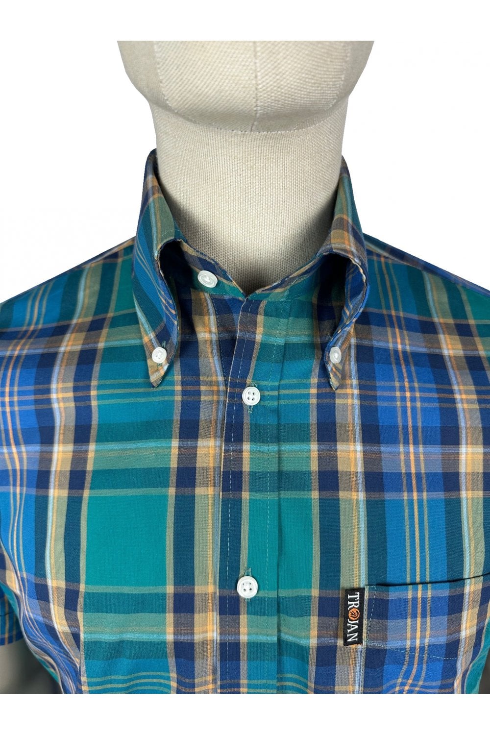 Trojan Check Shirt - Jade