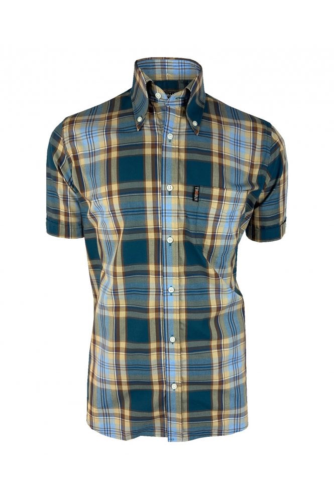 Trojan Check Shirt - Petrol