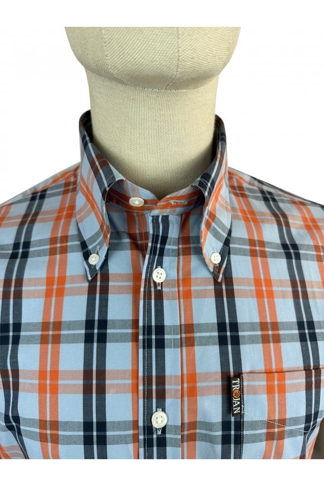 Trojan Check Shirt - Powder