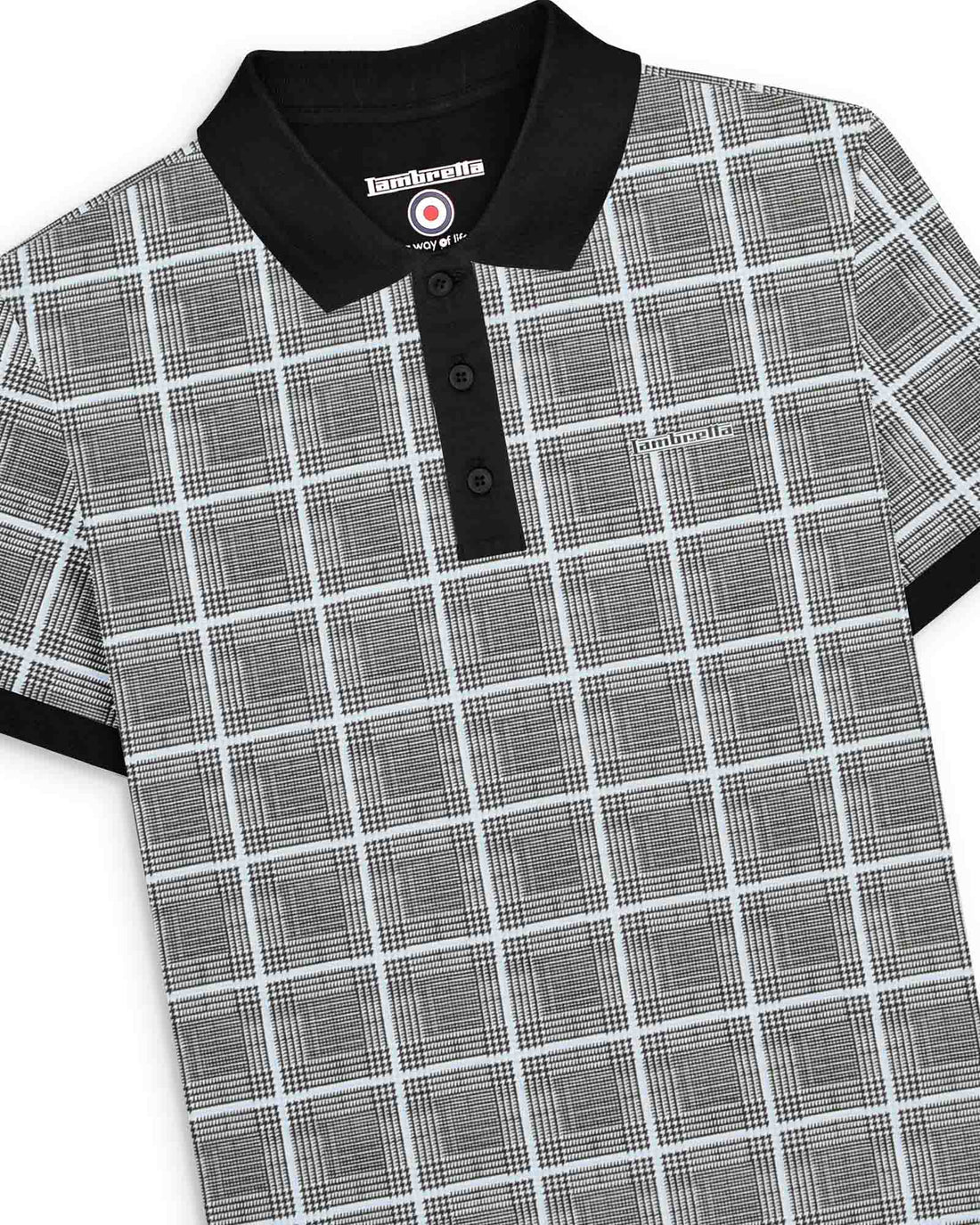 POW Check Polo - White