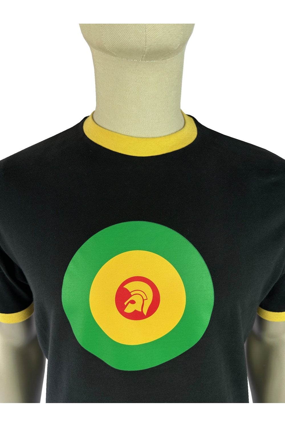 Trojan Target Ringer Tee - Black