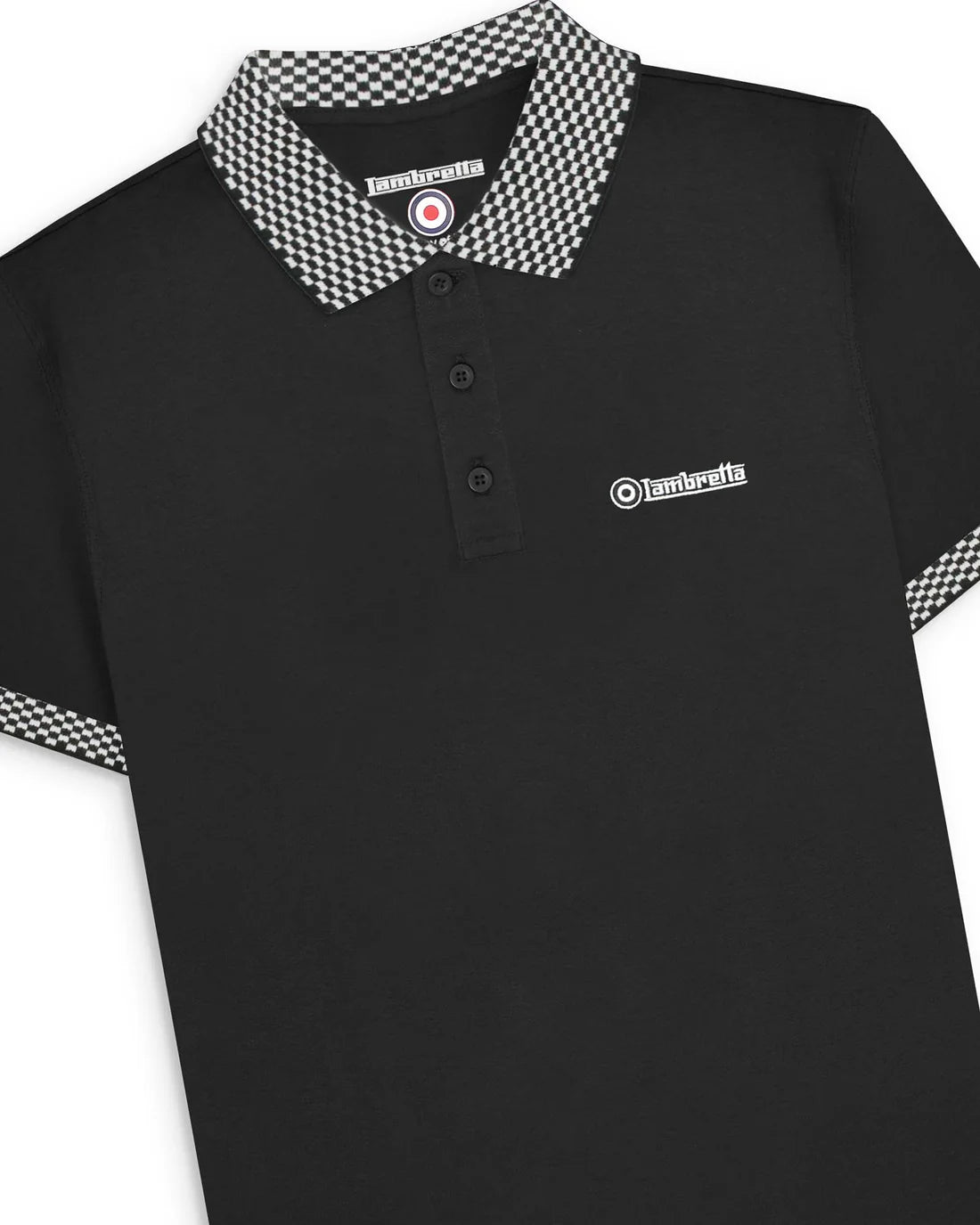 Two Tone Polo - Black