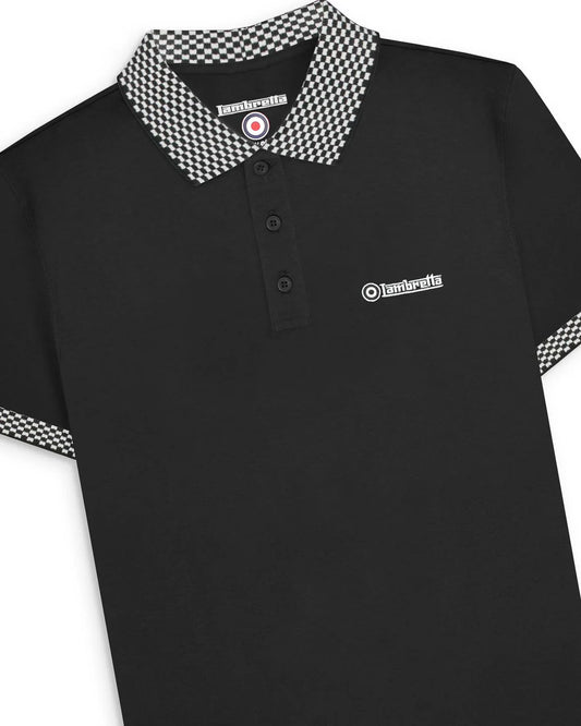 Two Tone Polo - Black