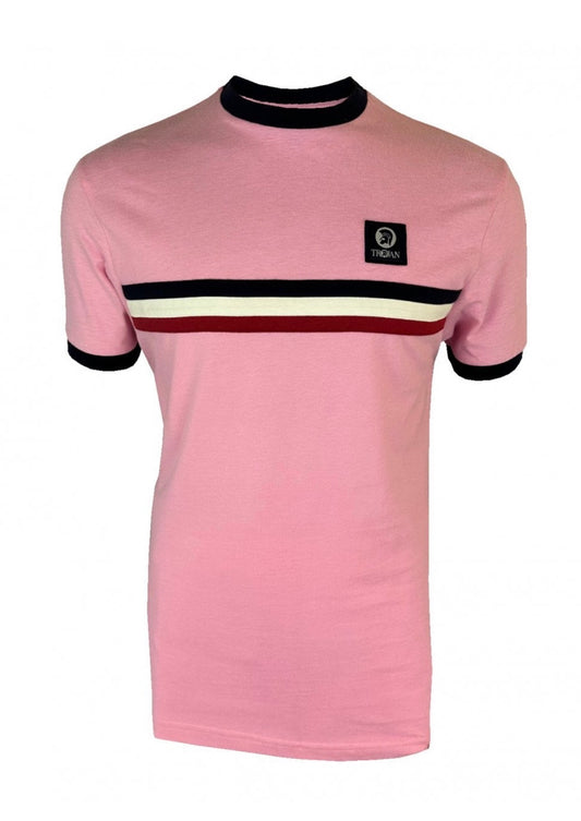 Stripe Front Tee - Pink TR/9085