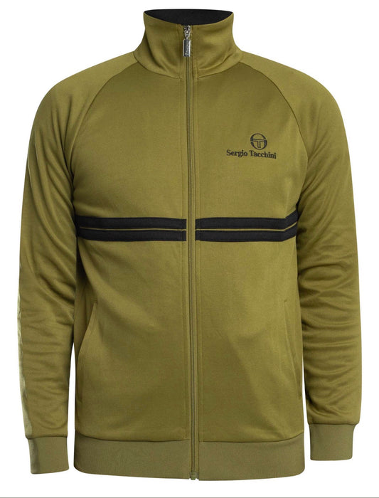 Sergio Tacchini New Dallas Track Jacket - Avocado/Black