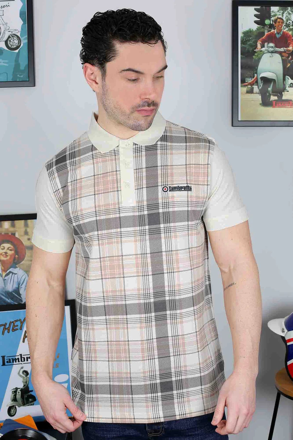 Check print polo