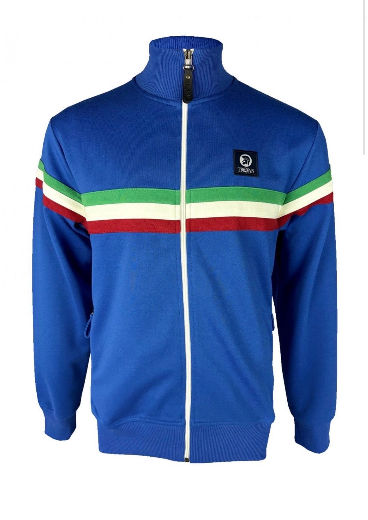 Retro Stripe Track Top - Cobalt TR/9052