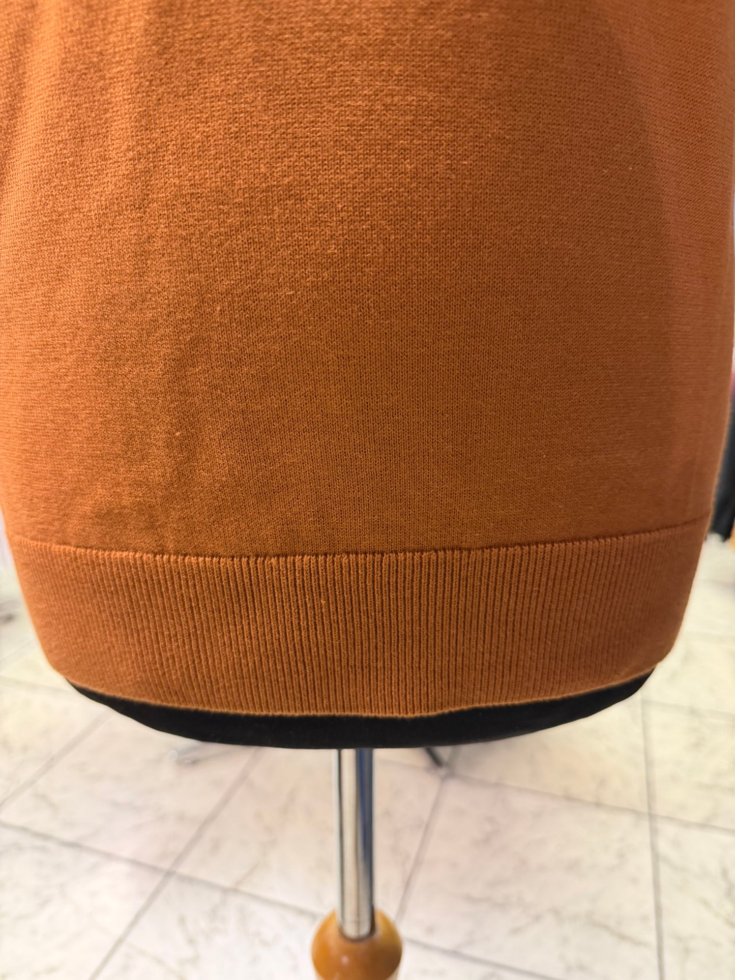 Gabicci Vintage Jackson Short Sleeve Plain Knitted Polo - Walnut