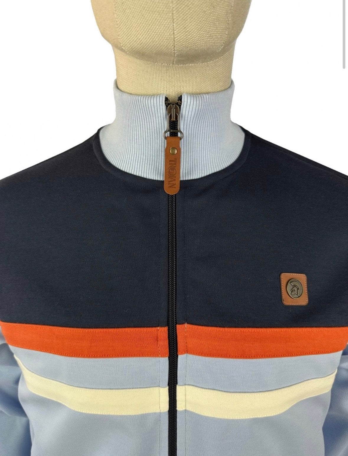Panel Stripe Track Top TR/9000 - POWDER