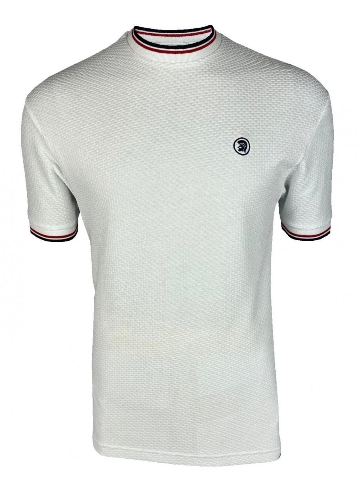 Twin Tipped Textured Tee - White