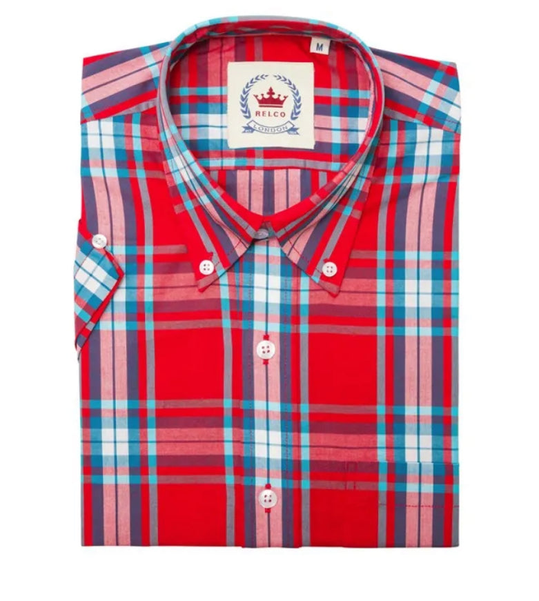 Relco Short Sleeve Shirt - Red