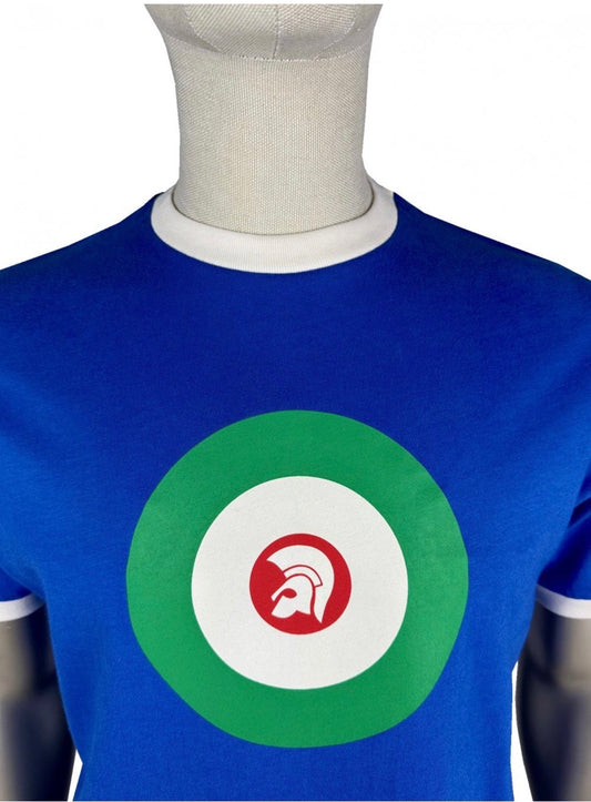 Trojan Target Ringer Tee - Cobalt