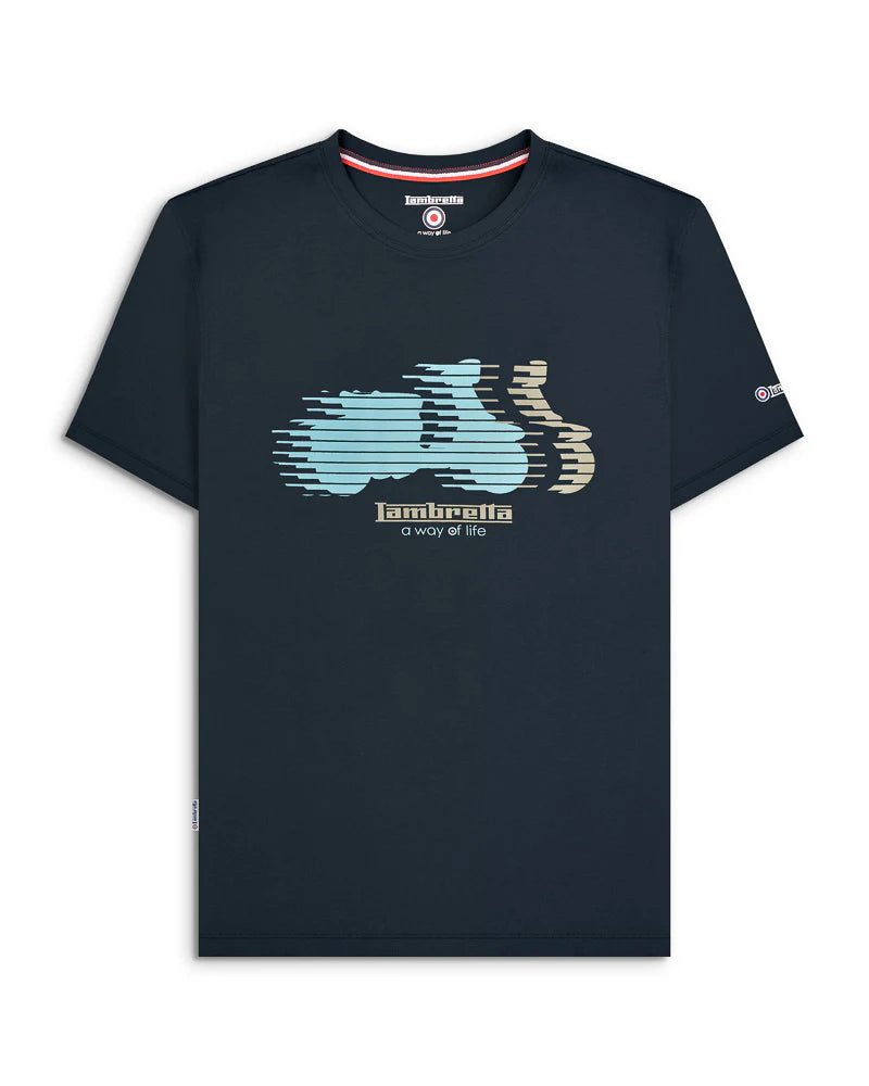 Scooter Blur Tee - Navy