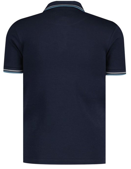 Retro Jacquard Houndstooth Panel Polo