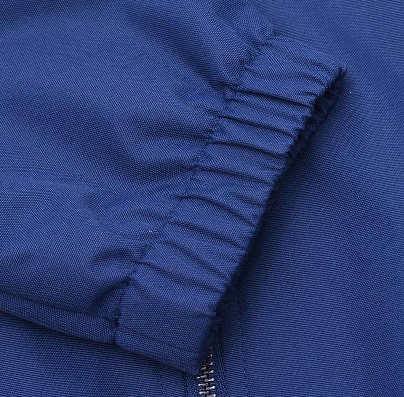 Contrast Panel Jacket - Dark Blue / Dress Blue