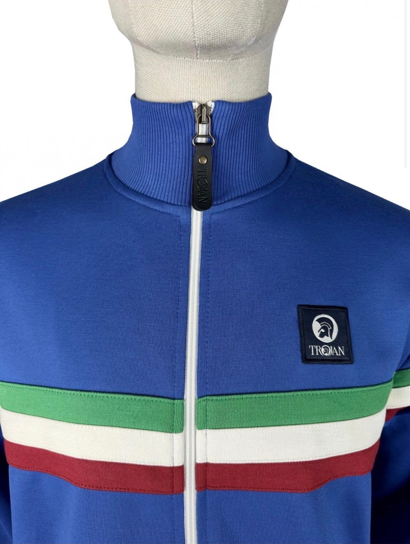 Retro Stripe Track Top - Cobalt TR/9052