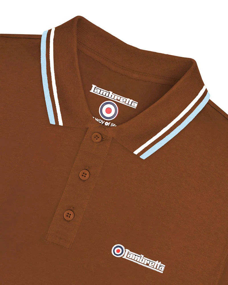 Twin Tipped Polo - Brown (white/ angel falls)