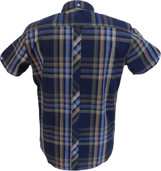 Trojan Check Shirt - Navy - TC1044