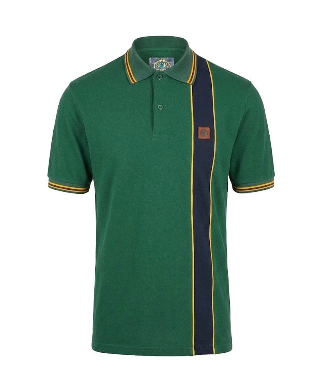 Stripe Front Pique Polo TR/9131 - Green