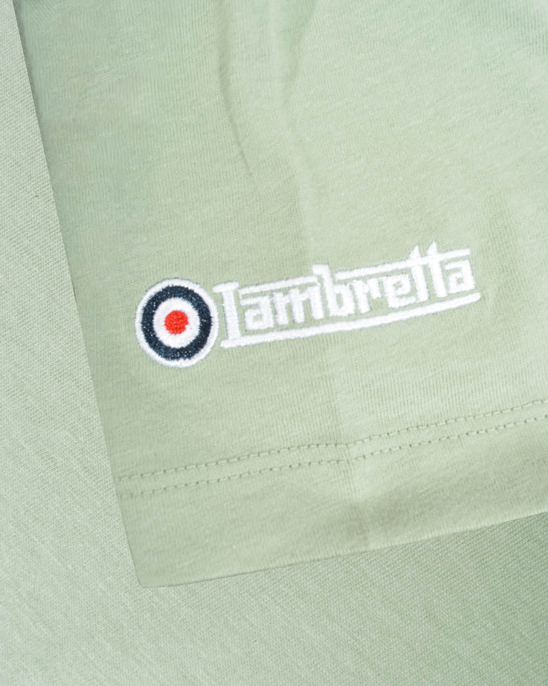 Racing Stripe Tee - Iceberg Green