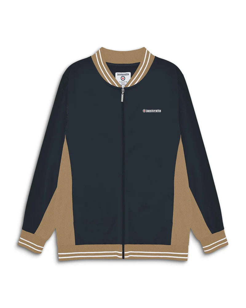 Vintage Track Top - Navy / Cashew / White