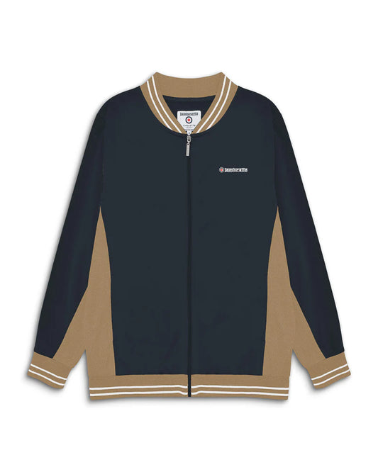 Vintage Track Top - Navy / Cashew / White