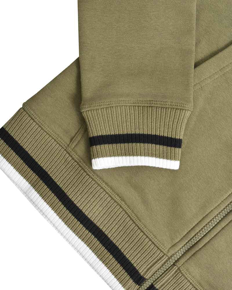 Full Zip Hoody - khaki / Black