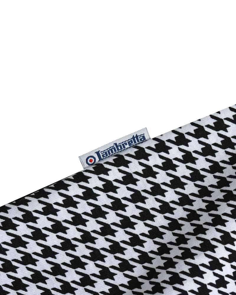 Houndstooth Polo - Black/White