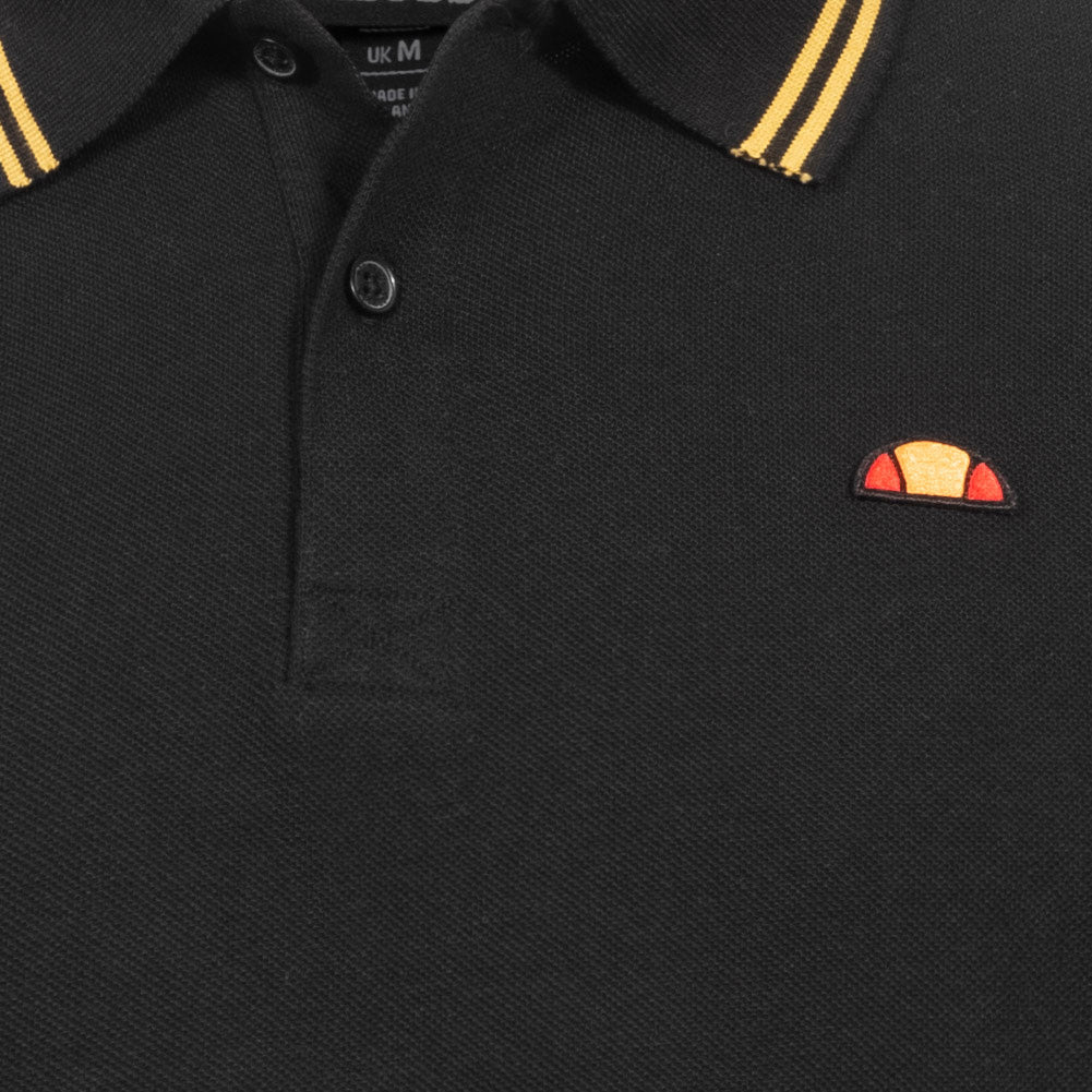 Ellesse Dioran Twin Tipped Men Polo Shirt SBS22445- Black / Gold