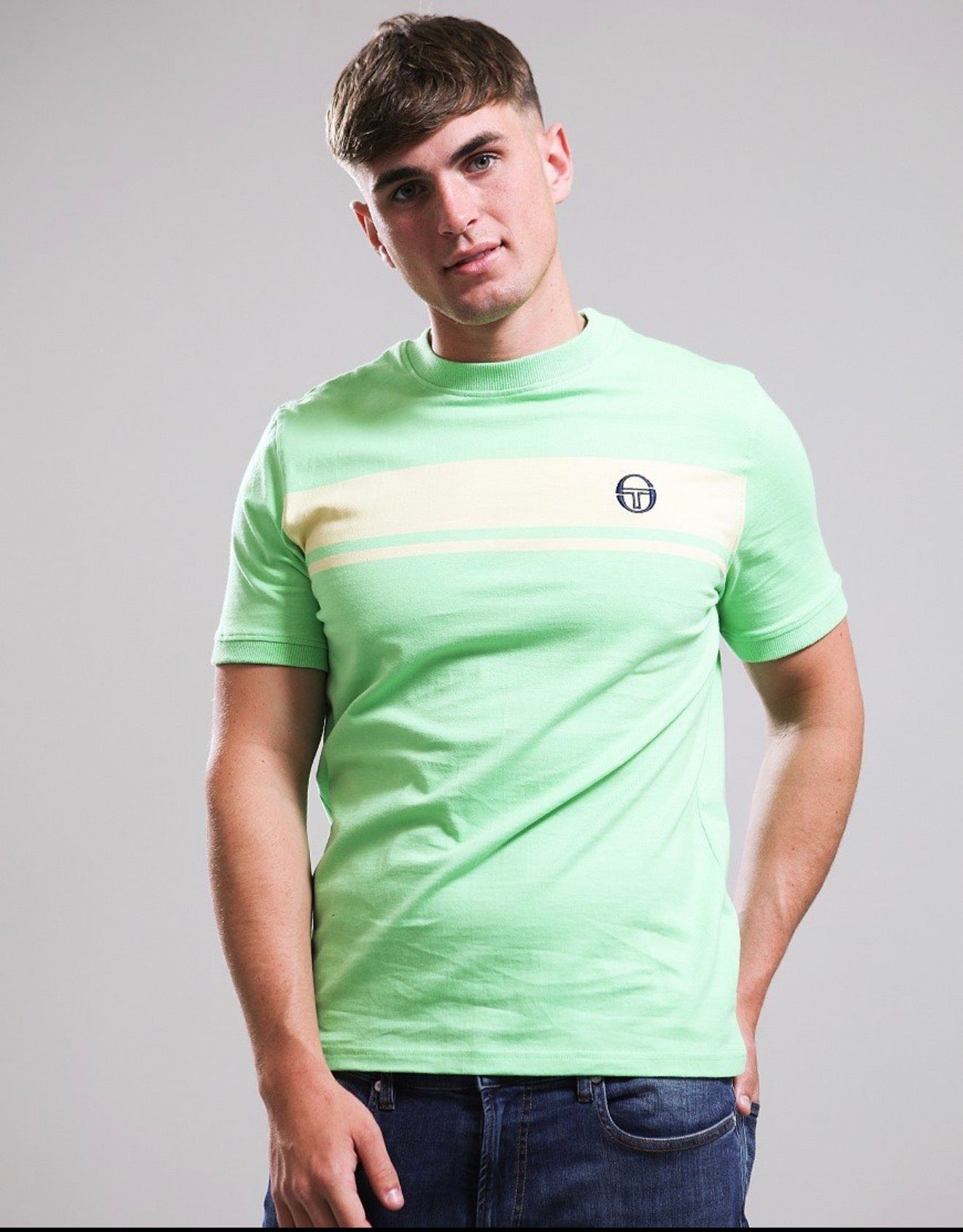 Sergio Tacchini Master T-Shirt Green/Pale Banana