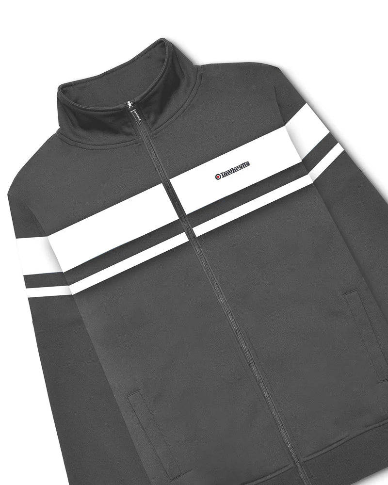Lambretta Championship Track Top - Iron / White