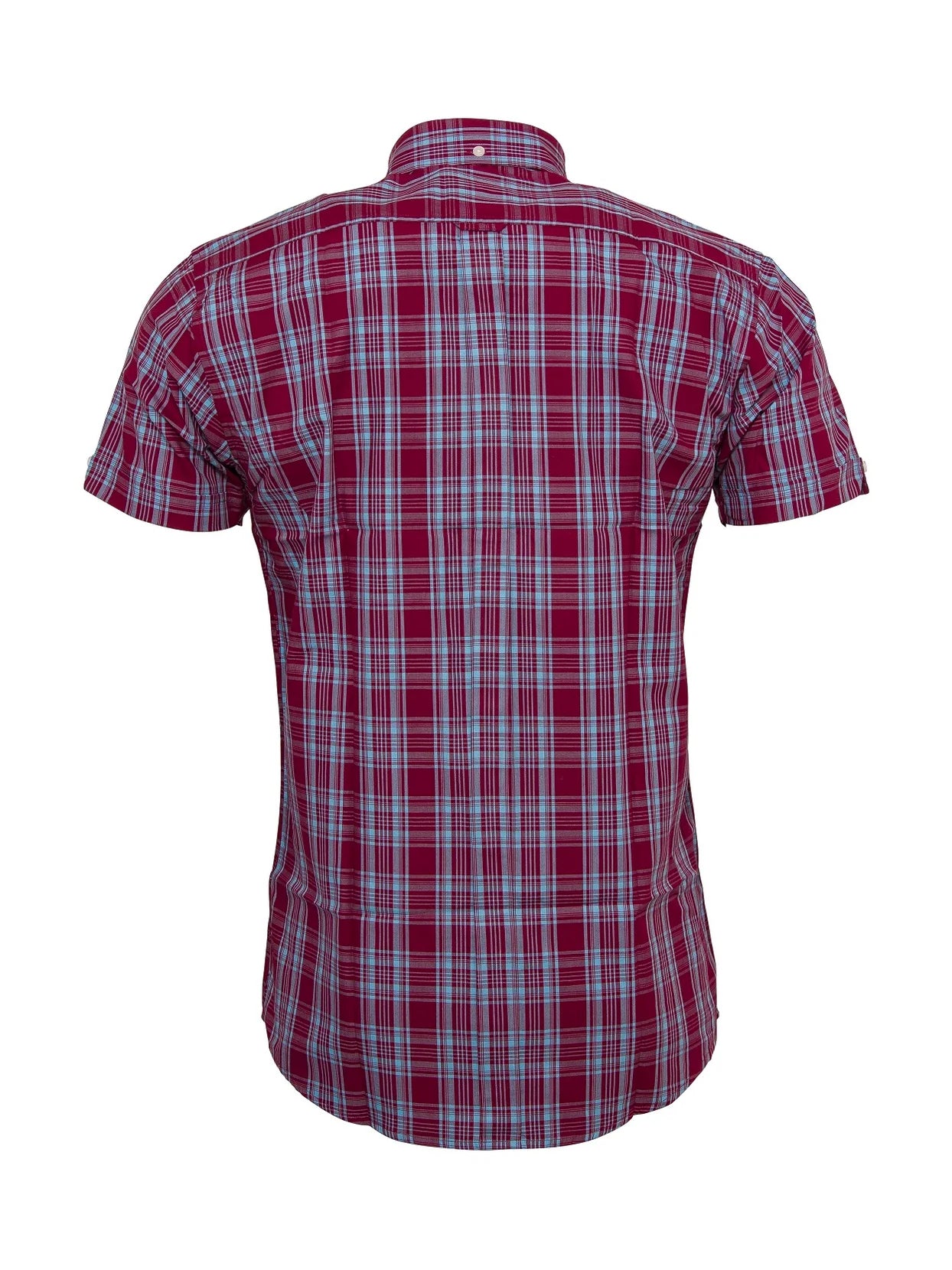 Men's Burgundy/ Sky check - CK-74